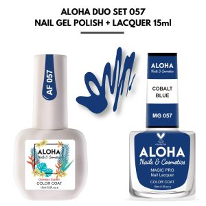 Set Απλού Βερνικιού Magic Pro + Ημιμόνιμου 15ml στο ίδιο χρώμα / ALOHA DUO MG 053 + AF 053 – Light Blue