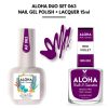 Set Απλού Βερνικιού Magic Pro + Ημιμόνιμου 15ml στο ίδιο χρώμα / ALOHA DUO MG 001 + AF 001 - French Milky