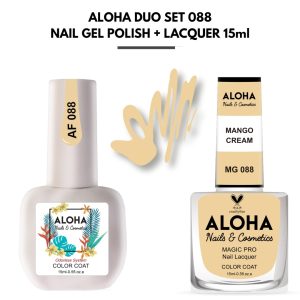 Set Απλού Βερνικιού Magic Pro + Ημιμόνιμου 15ml στο ίδιο χρώμα / ALOHA DUO MG 080 + AF 080 – Petrol Green