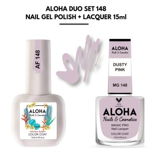 Set Απλού Βερνικιού Magic Pro + Ημιμόνιμου 15ml στο ίδιο χρώμα / ALOHA DUO MG 008 + AF 008 – Candy Pink
