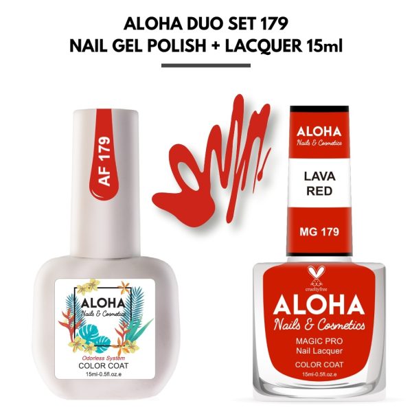 Set Απλού Βερνικιού Magic Pro + Ημιμόνιμου 15ml στο ίδιο χρώμα / ALOHA DUO MG 001 + AF 001 - French Milky