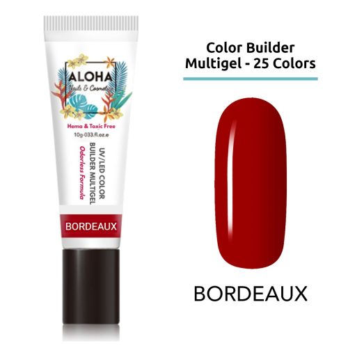 UV/LED Color Builder Multigel 10 gr  / Χρώμα: Μπορντώ (Bordeaux)