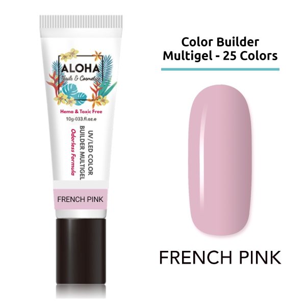 UV/LED Color Builder Multigel 10 gr  / Χρώμα: Ροζ Γαλλικού (French Pink)