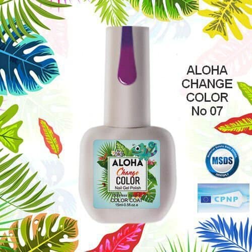 Ημιμόνιμο Θερμικό βερνίκι Aloha 15ml - Change Color 07 (Μωβ βιολέ με μπλε)