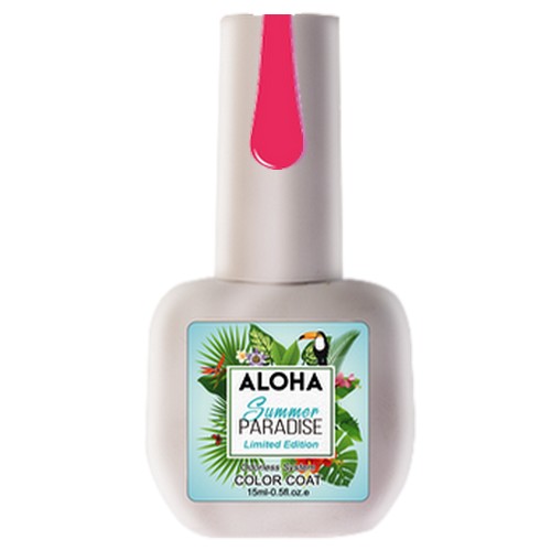 Ημιμόνιμο βερνίκι Aloha 15ml - Χρώμα SP 19 (Strawberry Pink - Ροζ φραουλί)