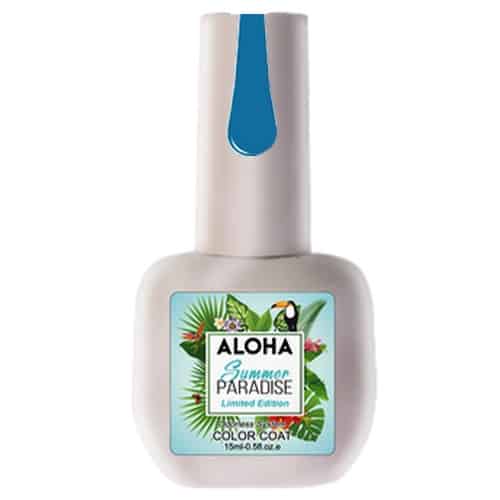 Ημιμόνιμο βερνίκι Aloha 15ml - Χρώμα SP 49 (Semi-Transparent Blue Lagoon - Ημιδιάφανο μπλε)