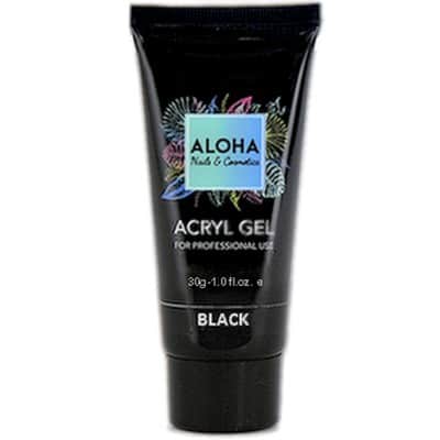 Aloha Acryl Gel UV/LED 30 gr - Black (Μαύρο)
