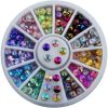 Ρόδα Nail Art με κρύσταλλα ιριδίζοντα - 12 χρώματα