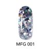 Ημιμόνιμο βερνίκι ALOHA 8ml - Mermaid Flakes Glitter / Ημιμόνιμο Glitter MFG-001