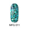 Ημιμόνιμο βερνίκι ALOHA 8ml - Mermaid Flakes Glitter / Ημιμόνιμο Glitter MFG-001