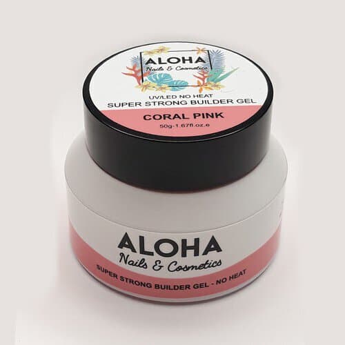 Super Strong No Heat Builder Gel 50g  / Χρώμα: Coral Pink