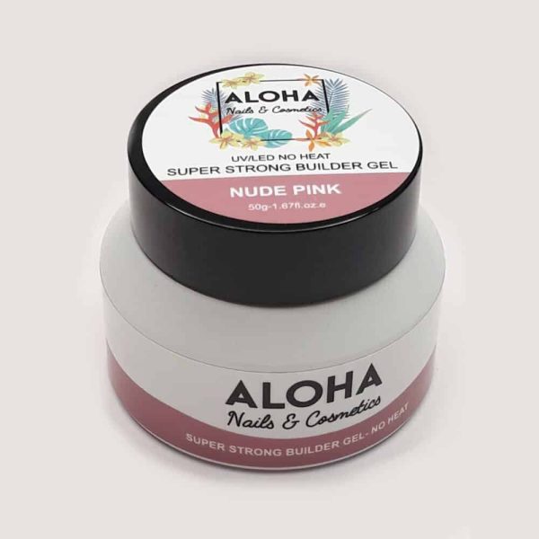 Super Strong No Heat Builder Gel 50g  / Χρώμα: Nude Pink