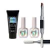 Aloha Trial Kit - Acryl Gel 30 gr / Black + Tool + Base 15ml + Top 15ml
