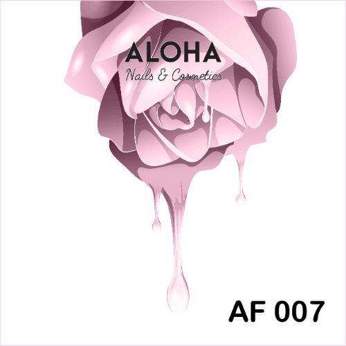 Ημιμόνιμο βερνίκι ALOHA 15ml - Color Coat AF 007 / Χρώμα: Ροζ απαλό (Light Pink)