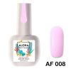 Ημιμόνιμο βερνίκι ALOHA 15ml - Color Coat AF 008 / Χρώμα: Ροζ κουφετί απαλό (Soft Candy Pink)