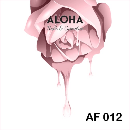 Ημιμόνιμο βερνίκι ALOHA 15ml - Color Coat AF 012 / Χρώμα: Ροζ Ασβεστί (Milky Rose)