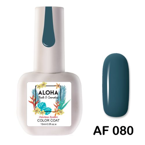 Ημιμόνιμο βερνίκι ALOHA 15ml - Color Coat AF 089 / Χρώμα: Μπεζ Βερυκοκί (Apricot Beige)