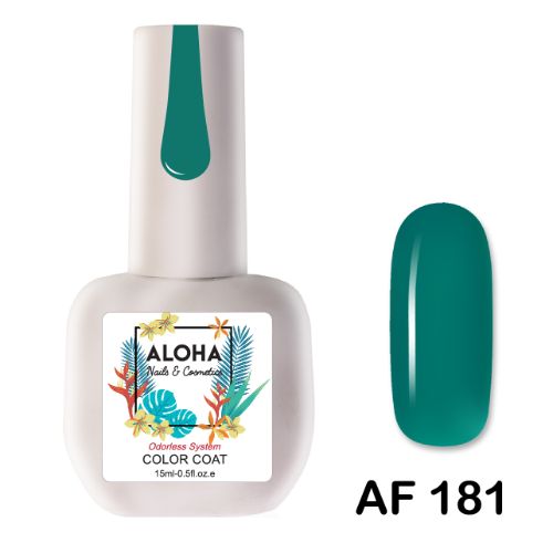 Ημιμόνιμο βερνίκι ALOHA 15ml - Color Coat AF 089 / Χρώμα: Μπεζ Βερυκοκί (Apricot Beige)