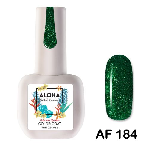 Ημιμόνιμο βερνίκι ALOHA 15ml - Color Coat AF 089 / Χρώμα: Μπεζ Βερυκοκί (Apricot Beige)