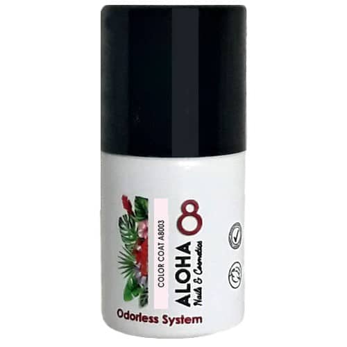 Ημιμόνιμο βερνίκι ALOHA 8ml – Color Coat A8003 / Χρώμα: Ροζ Κουφετί Γαλλικού (French Baby Pink)