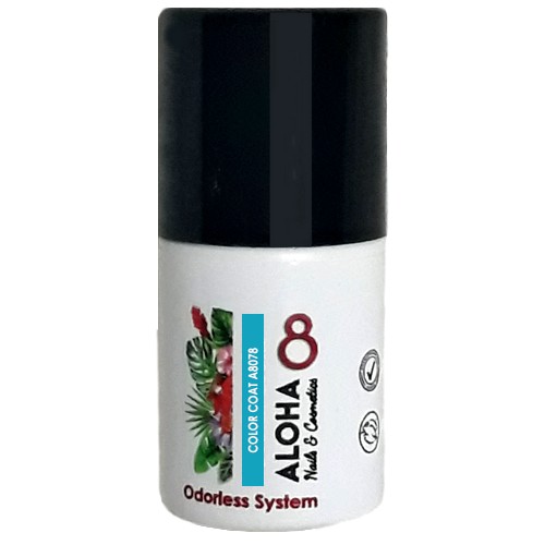 Ημιμόνιμο βερνίκι ALOHA 8ml – Color Coat A8078 / Χρώμα: Σκούρο γαλάζιο (Light Blue)