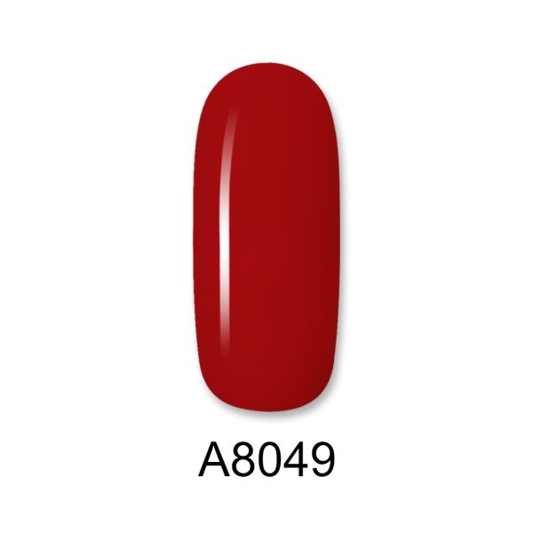 Ημιμόνιμο βερνίκι ALOHA 8ml – Color Coat A8049 / Χρώμα: Κόκκινο Φωτεινό (Bright Red)