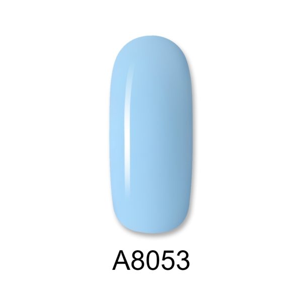 Ημιμόνιμο βερνίκι ALOHA 8ml – Color Coat A8053 / Χρώμα: Σιέλ (Very Light Blue)