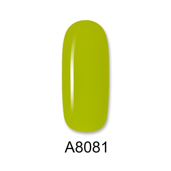 Ημιμόνιμο βερνίκι ALOHA 8ml – Color Coat A8081 / Χρώμα: Πράσινο Lime