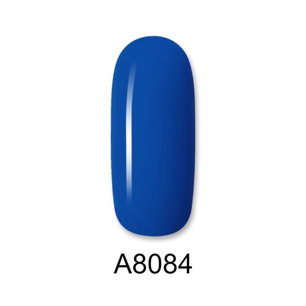 Ημιμόνιμο βερνίκι ALOHA 8ml – Color Coat A8084 / Χρώμα: Μπλε φωτεινό (Blue Marine)