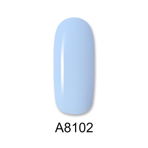 Ημιμόνιμο βερνίκι ALOHA 8ml – Color Coat A8102 / Χρώμα: Σιέλ Βιολετί (Light Blue Violet)