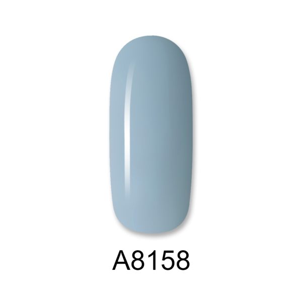 Ημιμόνιμο βερνίκι ALOHA 8ml – Color Coat A8158 / Χρώμα: Cyan Gray (Γκριζοπράσινο)