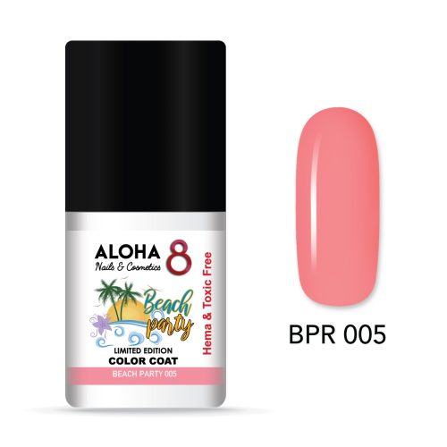 Ημιμόνιμο βερνίκι ALOHA 8ml - Beach Party Limited Edition / BPR-005 Flamingo Pink