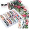 Κασετίνα 10τμχ Foil Stickers για σχέδια νυχιών 4x120cm - Set 042