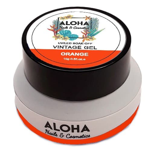 UV/LED Vintage Gel Aloha 15gr / Χρώμα: Πορτοκαλί (Orange)