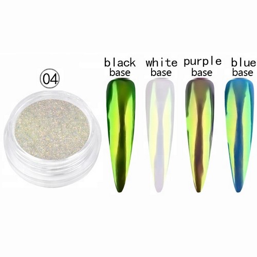 Σκόνη Nail Art Design Neon Aurora Chrome Unicorn Effect 0.2gr - 04
