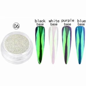 Σκόνη Nail Art Design Holographic Shining Sugar Aurora Matte 2gr – 01