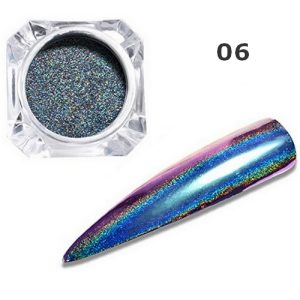Σκόνη Nail Art Design Holographic Shining Sugar Aurora Matte 2gr – 04