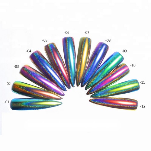 Σκόνη Nail Art Design Holographic Mirror Chrome Chameleon Effect 0.2gr - 09