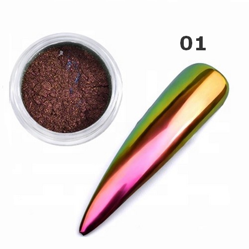 Σκόνη Nail Art Design Mirror Chameleon Effect 0.3gr - 01