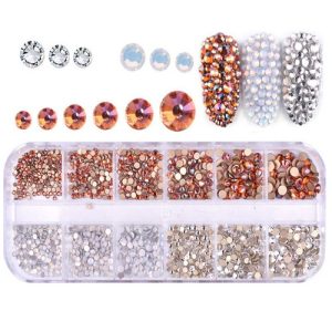 Press On Gelly Tips Clear σε Κασετίνα 120τμχ. - Medium Square