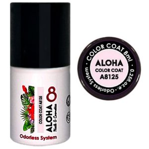 Ημιμόνιμο βερνίκι ALOHA 8ml – Color Coat A8123 / Χρώμα: Light Gold Glitter (Απαλό χρυσαφί Glitter)