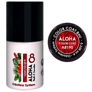 Ημιμόνιμο βερνίκι ALOHA 8ml – Color Coat A8187 / Χρώμα: Dark Cypress Green (Σκούρο Κυπαρισσί)