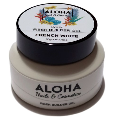 Fiber Builder Gel 50g  / Χρώμα: French White (Ασβέστης Γαλλικού)