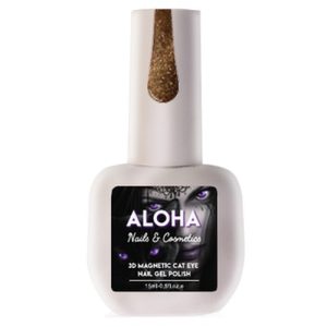 Μεταλλικά Ημιμόνιμα βερνίκια 3D Magnetic Cat Eye 15ml  / CT 008 - Μωβ φούξια