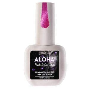 Ημιμόνιμο βερνίκι ALOHA 8ml – Color Coat A8210 / Χρώμα: Purple Pixie Glitter (Μωβ Pixie glitter)