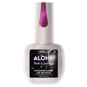 Ημιμόνιμο βερνίκι ALOHA 8ml – Color Coat A8210 / Χρώμα: Purple Pixie Glitter (Μωβ Pixie glitter)