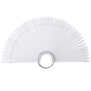 Παλέτα-Βεντάλια από Oval Tips με μπράτσο σε κρίκο - Set 50 τμχ / Clear