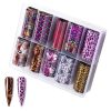 Κασετίνα 10τμχ Foil Stickers για σχέδια νυχιών 4x120cm - Set 56