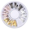 Ρόδα με 3D Διακοσμητικά για Nail Art σε 4 μεταλλικές αποχρώσεις