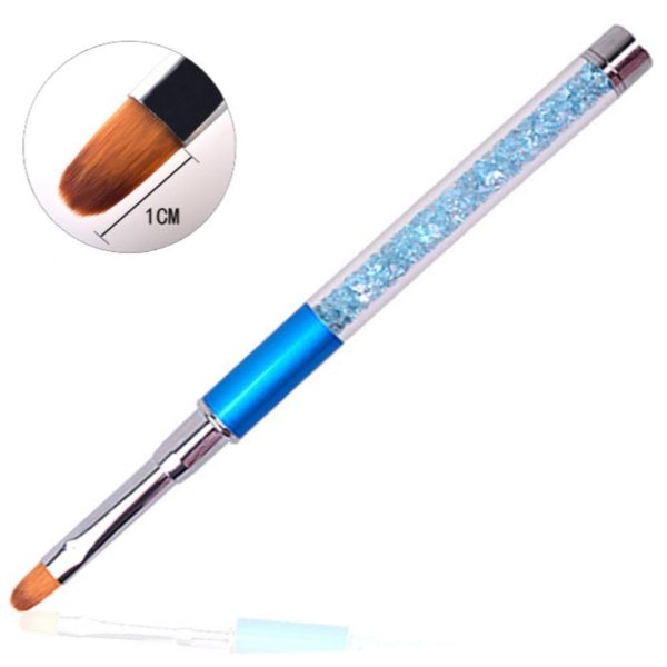 Μεταλλικά Πινέλα Nail Art Design με στρασάκια σε 5 τύπους